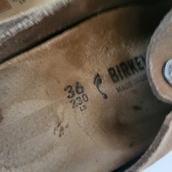 Birkenstock Zermatt Suede Shoes Size 36  Brown Slippers - Picture 6 of 7